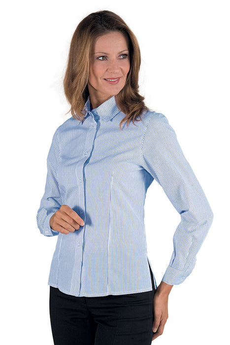 CAMICIA KYOTO  RIGA AZZURRA