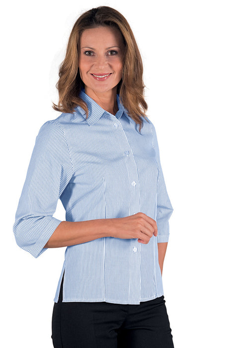 CAMICIA KYOTO  RIGA AZZURRA