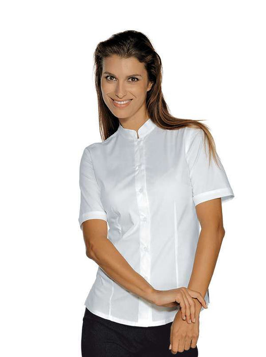 CAMICIA CAMERIERE HOLLYWOOD STRETCH BIANCA MANICA CORTA 025800M