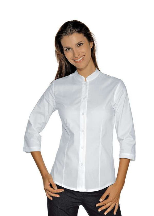 CAMICIA CAMERIERE HOLLYWOOD STRETCH BIANCA  MANICA 3/4