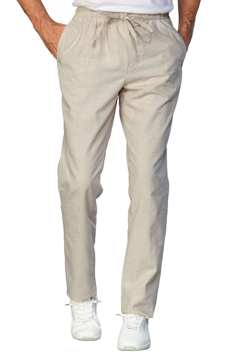 Pantaloncino Slim Zip lino