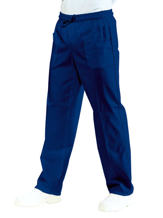 PANTALONE INFERMIERE CON ELASTICO BLU