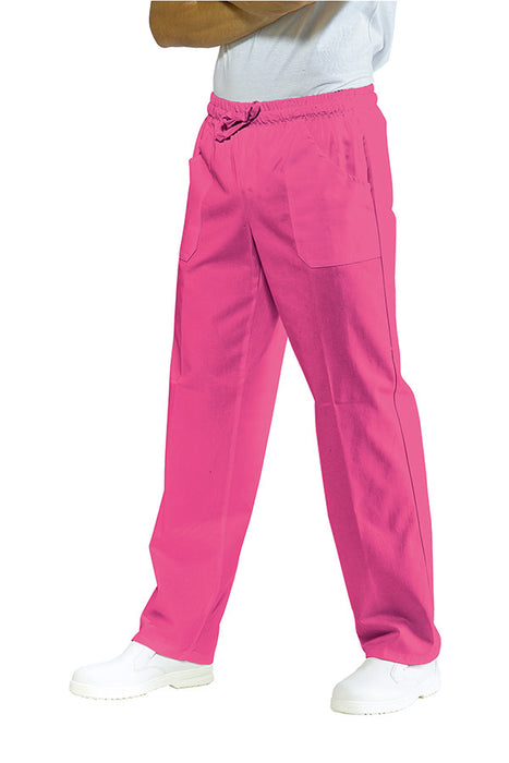 PANTALONE INFERMIERE E/O ESTETISTA CON ELASTICO FUXIA