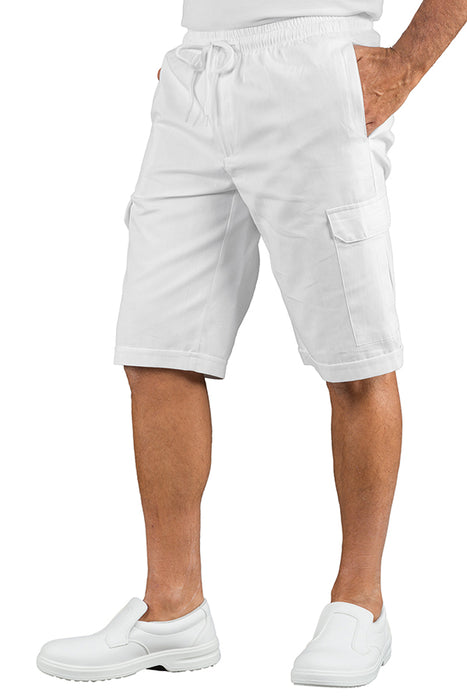 PANTACARGO SHORT BIANCO