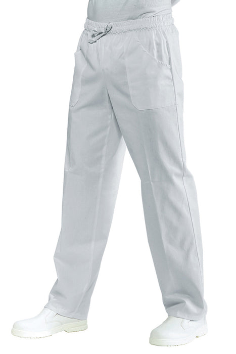 Pantalone Infermiere Con Elastico Bianco