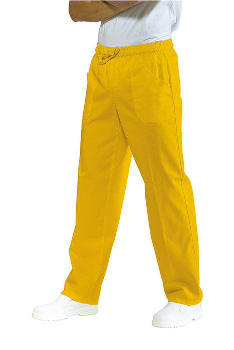 PANTALONE CON ELASTICO GIALLO