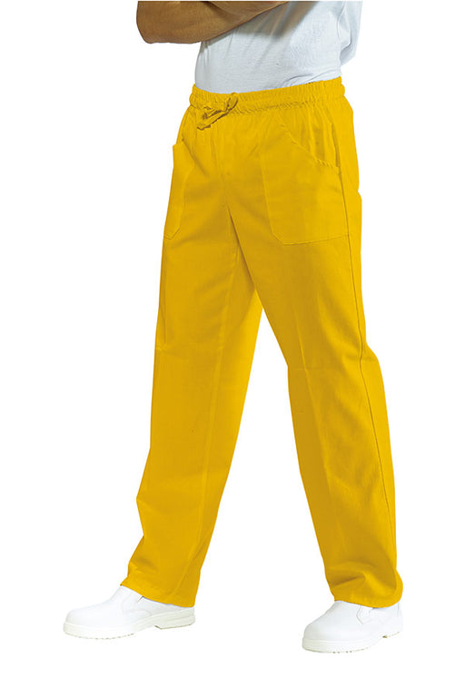 PANTALONE CON ELASTICO GIALLO