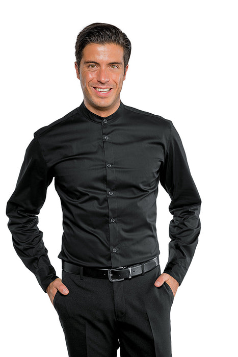 Camicia Detroit unisex stretch nera