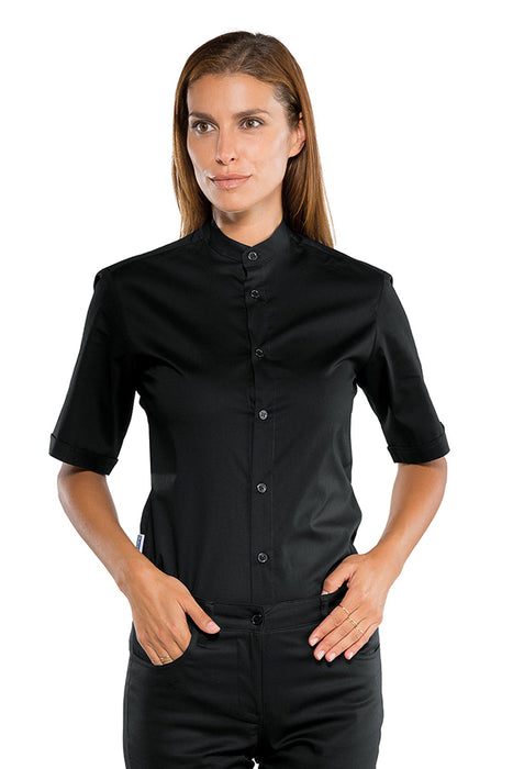 Camicia Detroit unisex stretch nera