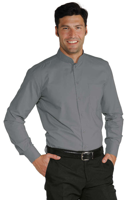 CAMICIA CAMERIERE DUBLINO GRIGIO MANICA LUNGA