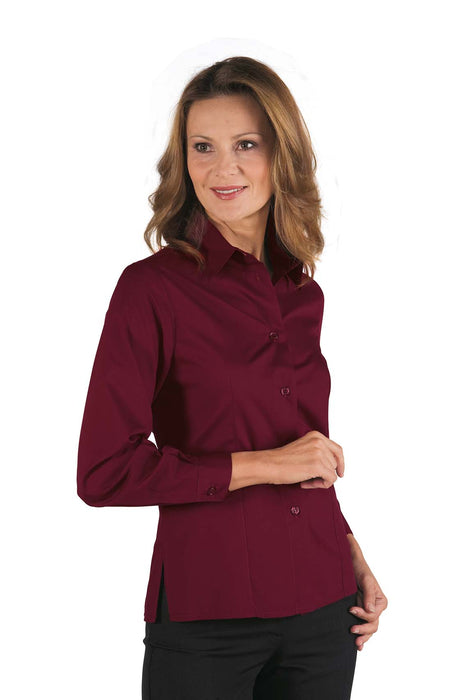 CAMICIA HOSTESS KYOTO BORDEAUX MANICA LUNGA