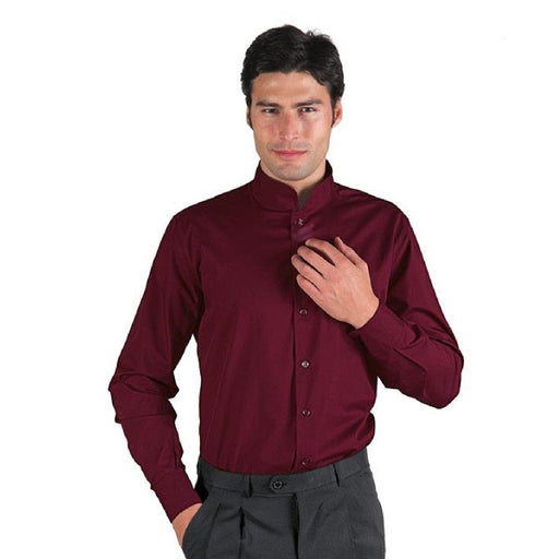 Camicia unisex Bordeaux Dublino maniche lunghe 