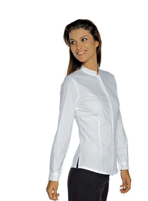 CAMICIA CAMERIERE HOLLYWOOD STRETCH BIANCA  MANICA LUNGA