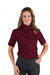 CAMICIA PER CAMERIERE DUBLINO BORDEAUX MANICA CORTA