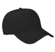 Cappellino baseball con visiera pre curvata nero