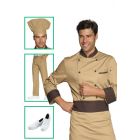 Chef uniform - biscuit and dark jacket